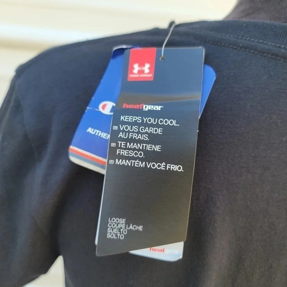 NWT Under Armour Women's Graphic Big Logo The Classic Tee Stretch sz Small S - Picture 5 of 12